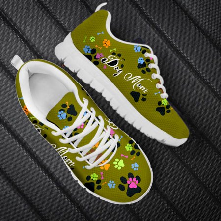 

Cute Dog Paw Print Designer Women Casual Shoes Woman Flats Sneakers Summer Female Air Mesh Ladies Walking Running Jogging Shoes