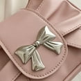 thumbnail image 5 of Women Pleated Armpit Bag PU Leather Shoulder Bag Fashion Bow Handbag French Underarm Bag Shopping Dating Bag, 5 of 9
