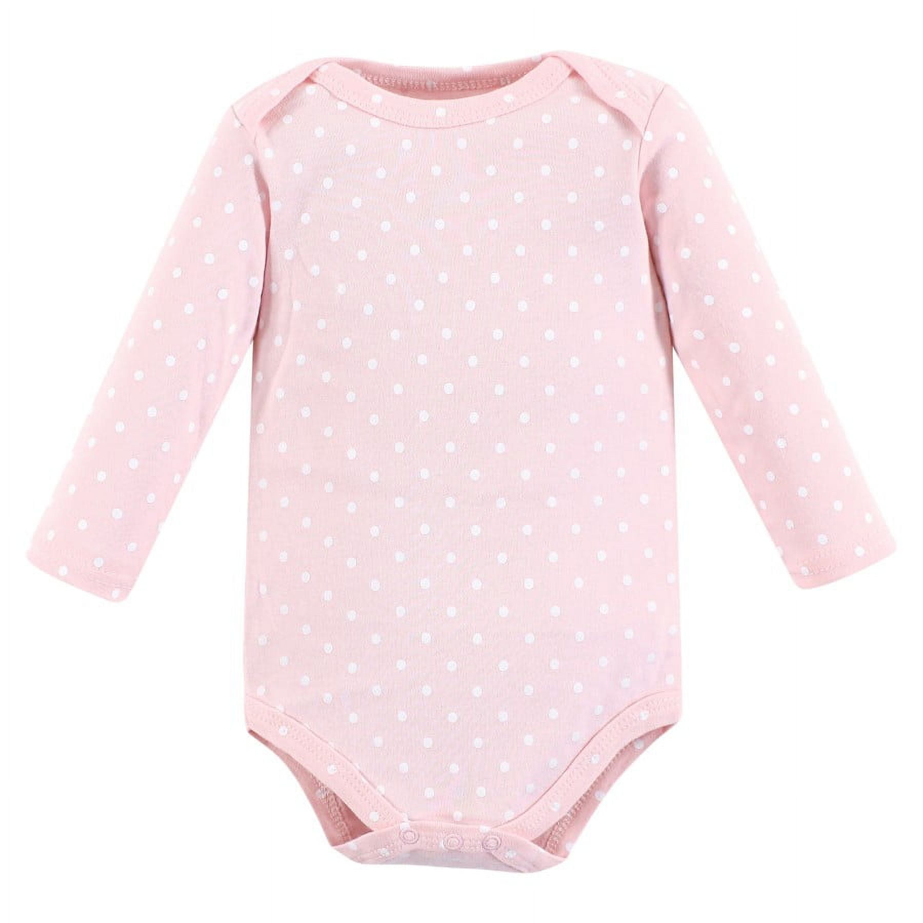 Hudson Baby Cotton Long-Sleeve Bodysuits, 5-Pack, Newborn- 24 Months