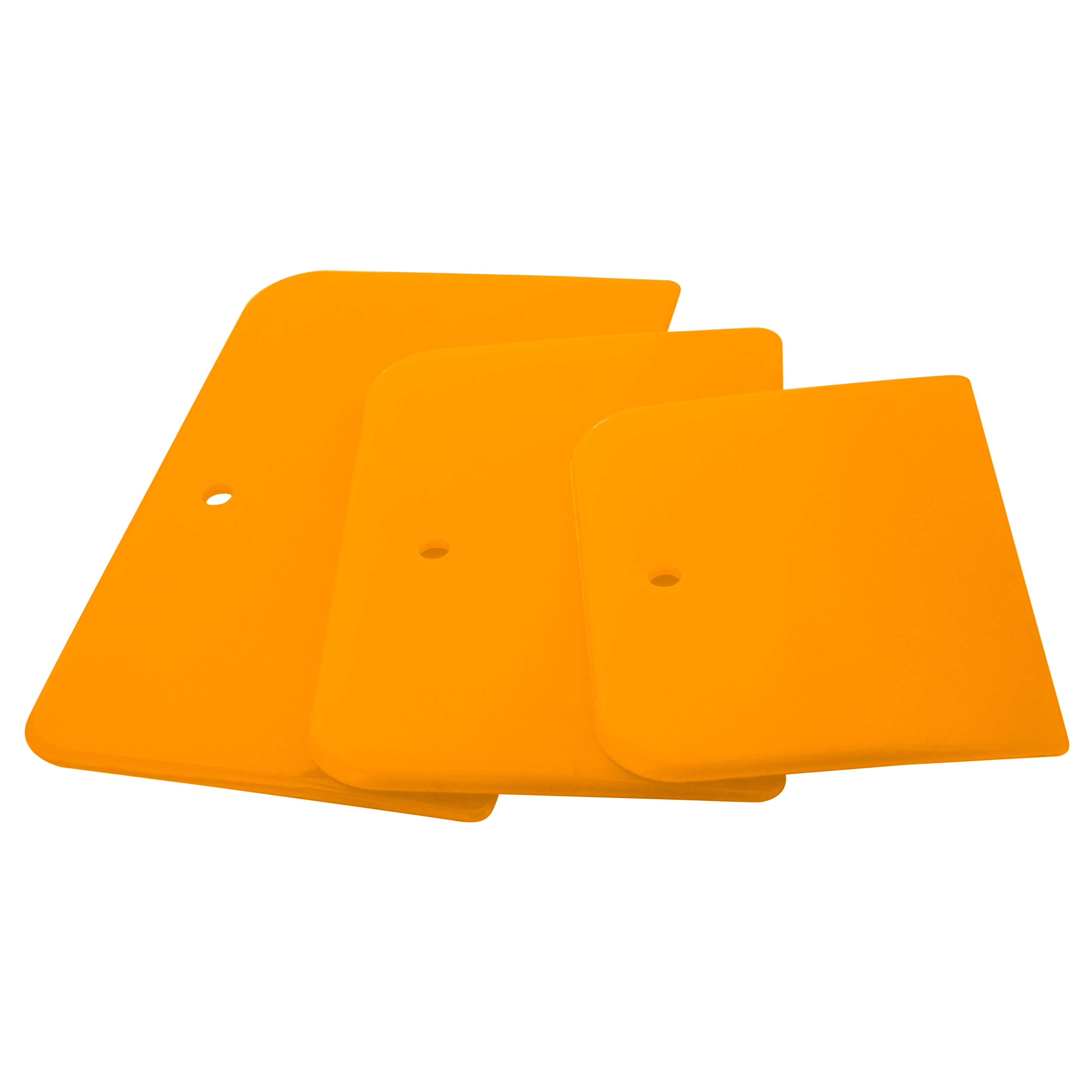 Custom Shop 3 Pack - 4", 5", 6" Inch Body Filler Spreaders/Squeegee for Automotive Body Fillers, Putties, Glazes