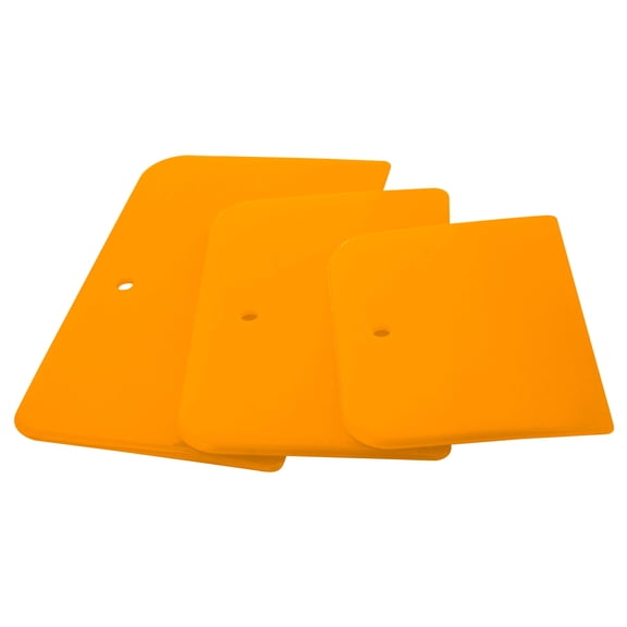 Custom Shop 3 Pack - 4", 5", 6" Inch Body Filler Spreaders/Squeegee for Automotive Body Fillers, Putties, Glazes