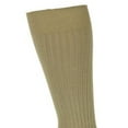 thumbnail image 2 of Sierra Socks Seamless Toe Men's Socks, Mens Combed Cotton Socks, Rib Crew Socks (Tan), 2 of 5