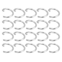 Uxcell 100Pcs Open Jump Rings, 10mm 316 Stainless Steel O Rings, Split Rings Circle Clasp Connecting Rings, Silver
