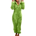thumbnail image 1 of relayinert Warm Solid Color Sleepwear Cute And Machine Washable Easy To Wear Polyester Cozy Soft Comfort green XL, 1 of 6