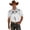 White, variant on Western Cowboy Print Short Sleeve Shirt for Casual Button Down Camp Style with Classic Yoke Design Men’s Western Everyday Shirt