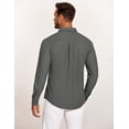 thumbnail image 5 of COOFANDY Men's Casual Shirts Big and Tall Long Sleeve Button Down Shirts for Men, 5 of 6