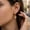 F294-B, variant on 18K Gold-Plated Stainless Steel Sparkling CZ Turtle Drop Hoop Earrings - Chic & Playful for Every Look