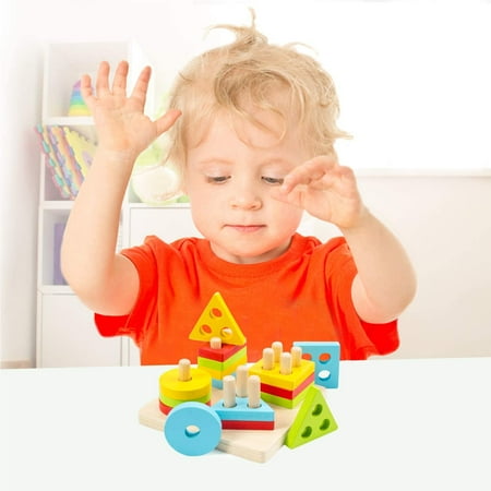 toddler sorting boy toy sorter amerteer developmental stacking sensory educational puzzle babies preschool shape learning wooden years