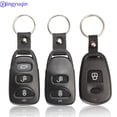 thumbnail image 2 of Jingyuqin Car Key Shell Case For Hyundai Elantra Sonata Santa For Kia Carens Replacement 2+1 2 3+1 Buttons Remote Fob 2+1 Button, 2 of 5