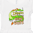 thumbnail image 4 of Inktastic My Dragon Ate My Homework Girls Toddler Dress, 4 of 5