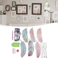 thumbnail image 4 of 6 Pcs 5D Bookmarks DIY Feather Bookmark Diamond Art Craft Kits, 4 of 11