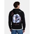 thumbnail image 3 of The Mandalorian Men's and Big Men's Chromed Helmet Graphic Hoodie, Sizes XS-3XL, 3 of 5