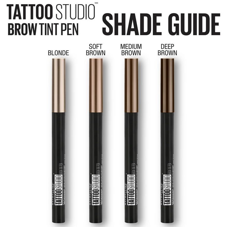 Maybelline Tattoo Studio Brow Tint Pen Makeup Soft Brown