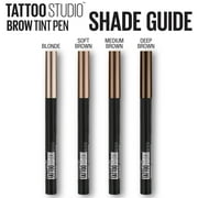 Maybelline Tattoo Studio Brow Tint Pen Makeup, Soft Brown