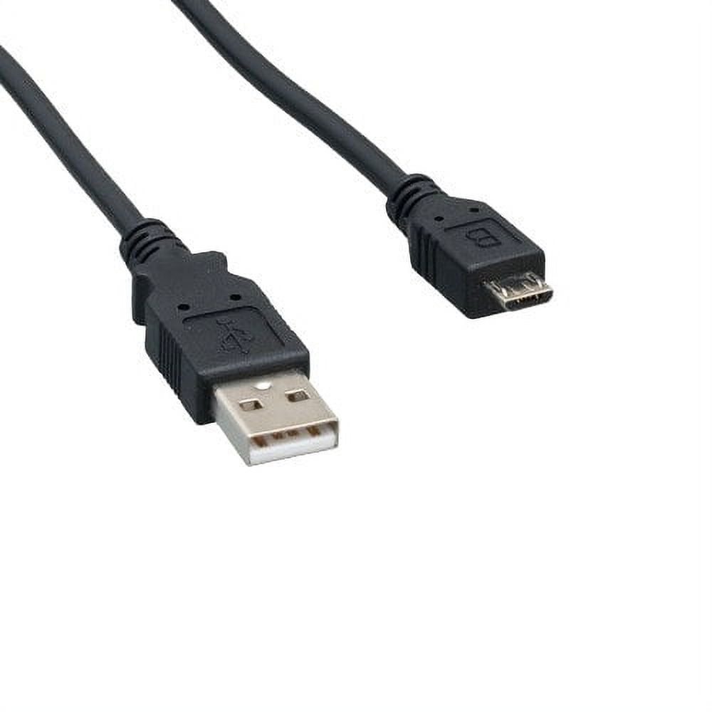 Kentek 3 Feet FT USB 2.0 Type A Male to Micro B Male Cable 28 AWG High Speed M/M Cord Data Transfer Sync Charge Power Black For Digital Camera Cellphone PDA PC MAC