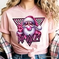 thumbnail image 2 of Pink Santa Blowing Bubblegum T‑Shirt, Def Jolly Coquette Retro Christmas Tee, 2 of 8