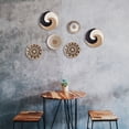 thumbnail image 7 of Jiibva Wall Hanging Decor, Handmade Natural Grass, Round Bohemian Basket, Art Deco Style, Multicolor, 9.84inch/25cm, 4 Pack, 7 of 7