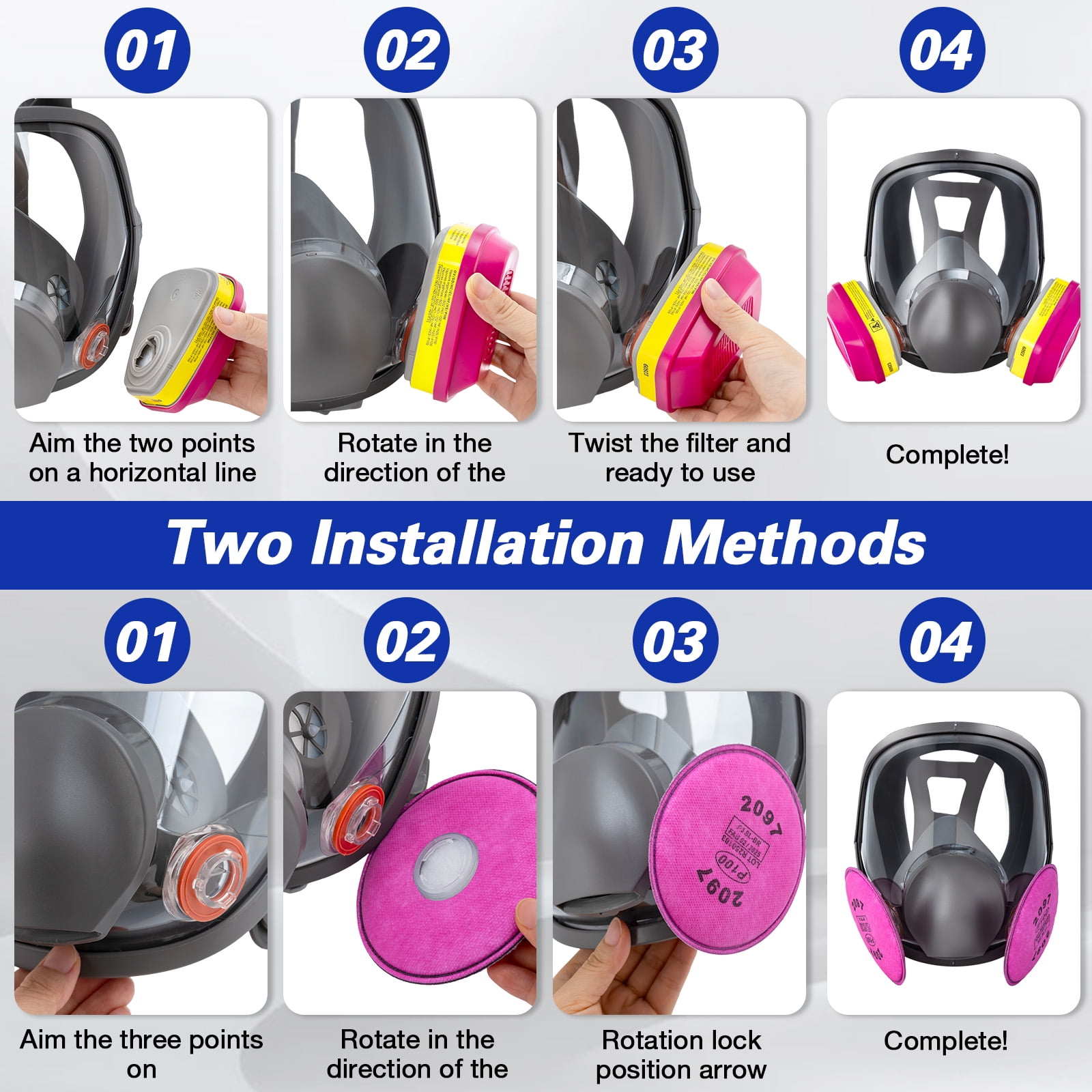 XAirClad Full-Face Respirators 60923 Reusable N95 1 Count One Size