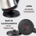 thumbnail image 2 of Tetera Cafetera Eléctrica 2 Litros Inoxidable, 2 of 3