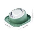 thumbnail image 2 of Tvtnvo Dog Bowl Pet Bowl Stainless Steel Spill Proof Non Slip Feeding and Water Bowl Slanted Mouth Neck Guard Easy Clean Detachable No Mess Anti Skid Base for Pets and Dogs Green 7.7in, 2 of 7