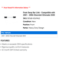 thumbnail image 2 of Front Sway Bar Link - Compatible with 2001 - 2006 Chevy Silverado 3500 2002 2003 2004 2005, 2 of 2