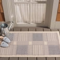 thumbnail image 2 of Safavieh Courtyard Eileen Geometric Indoor/Outdoor Area Rug, Natural/Blue, 2'7" x 5', 2 of 11
