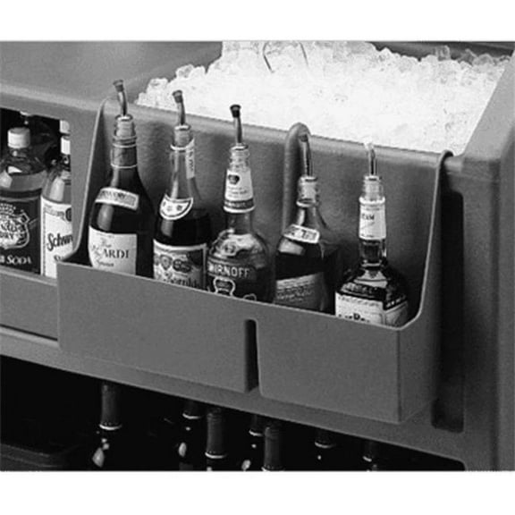 Cambro BAR54SR131 Speed Rail, 5-Bottle, 19.5 x 4.31 x 12.62 in.
