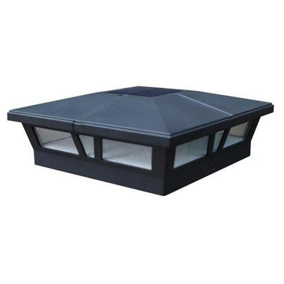 6 x 6 in. Aluminium Cambridge Solar Post Cap, Black