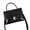 black, variant on Genuine Cowhide Leather Flap Handbag,Crocodile Embossed,Convertible Crossbody Shoulder Bag