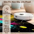 thumbnail image 6 of Design&I 3'x5' Ultra Soft Throw Mat, Record Retro Vinyl Turntable Paint Splatter Music Note Flowing None Fluffy Washable Easy Care Indoor rug for Bedside Hallway, 6 of 7
