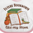 thumbnail image 4 of Inktastic Future Bookworm Like My Mom Boys or Girls Baby Bib, 4 of 4