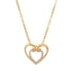 thumbnail image 1 of Collar de amor bicolor con temperamento personalizado, collar de clavícula de amor infinito, collar en forma de corazón, 1 of 2