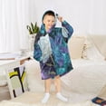 thumbnail image 6 of BZSMCE Wearable Blanket Hoodie Fashion Galaxy Flowers Home Wear, 6 of 7