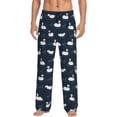 thumbnail image 1 of Balery Cartoon Swan Pantalones de pijama para hombre, pijama ultraligero, pantalón de descanso-3X-Large, 1 of 6