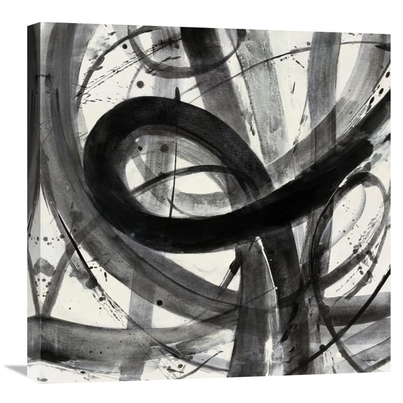 Global Gallery Albena Hristova 'Roller Coaster I on White' Canvas Wall Art