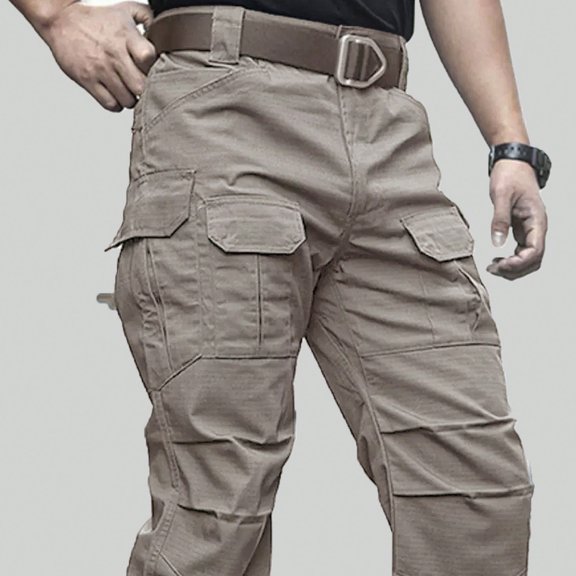 Relaxed Work Cargo Pants Mens Pant Black,Size M-XXL