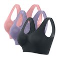 thumbnail image 2 of Womens Bras Seamless Sports Bra Wirefree Yoga Bra With Removable Pads Sport Bras for Women Multicolor7 S, 2 of 6