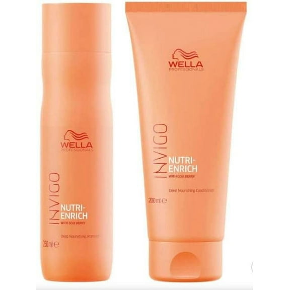 Wella Invigo Nutri-Enrich (Moisture Hydratation) Deep Nourishing Shampoo 10.1 Oz & Deep Nourishing Conditioner 8.4 Oz