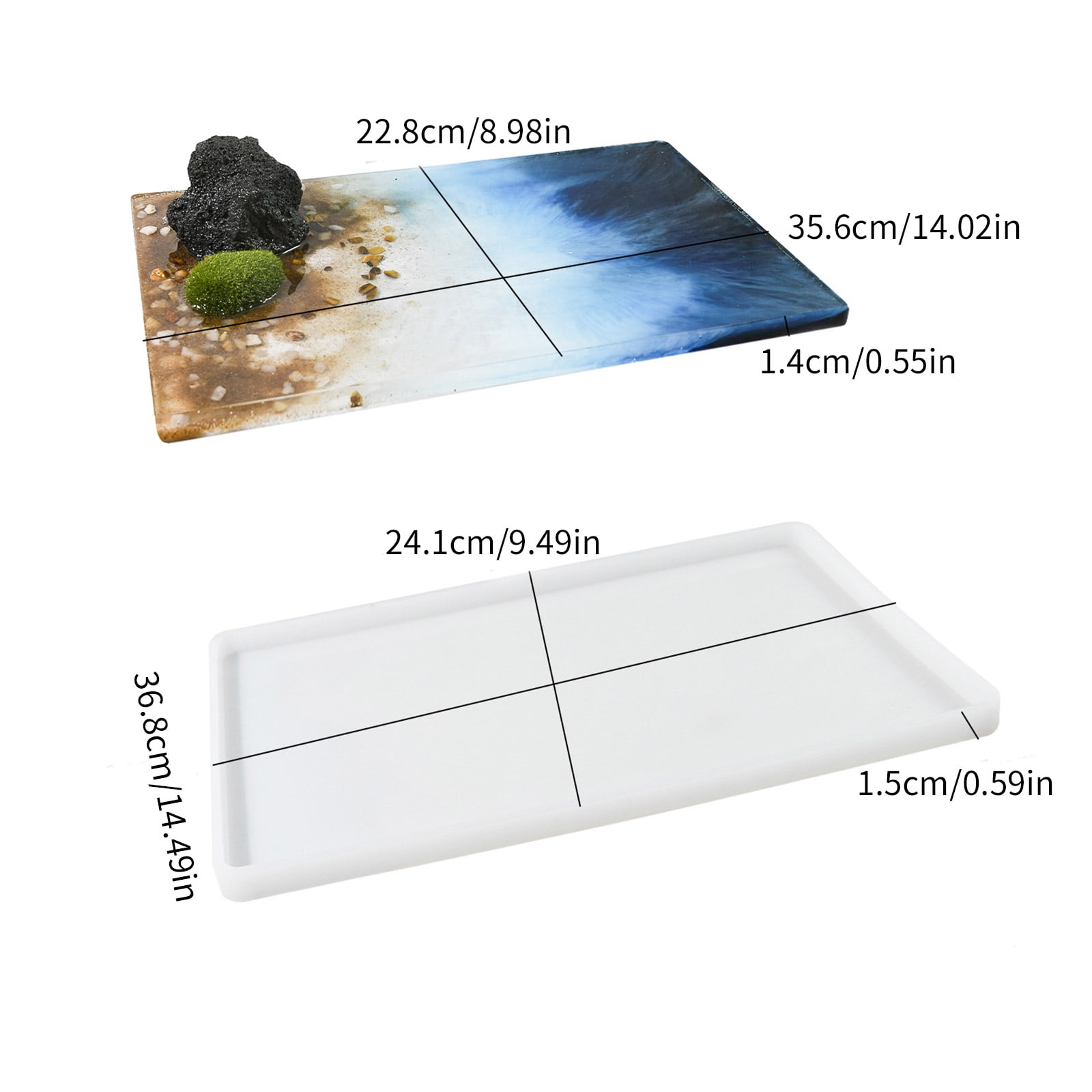 DIY Silicone Mold Resin Painting Molds Clay Crafting Molds Ornament Mold Suitable for Artists Students Craft Enthusiasts