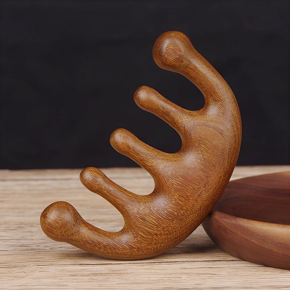 ACDANC Natural Wood Wide Tooth Hair Comb Scalp Massage Sandalwood Wooden for Women Men