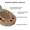 thumbnail image 4 of FurHaven Pet Products Cat Scratcher Gingerbread Man Corrugated Busy Box with Catnip, 4 of 9