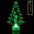 thumbnail image 3 of Árbol de Navidad pequeño de acrílico luminoso y colorido, muñeco de nieve, Papá Noel, regalo, productos de decoración navideña, suministros, 3 of 4