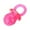 Pink, variant on Pet Supplies Interactive Dog Toys TPR Transparent Pacifier Unique Biting Chew Toy for Teeth Grinding and Squeezing