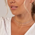 thumbnail image 2 of SZUL Women's 14K Solid Rose Gold Adjustable Beaded Choker, 2 of 5