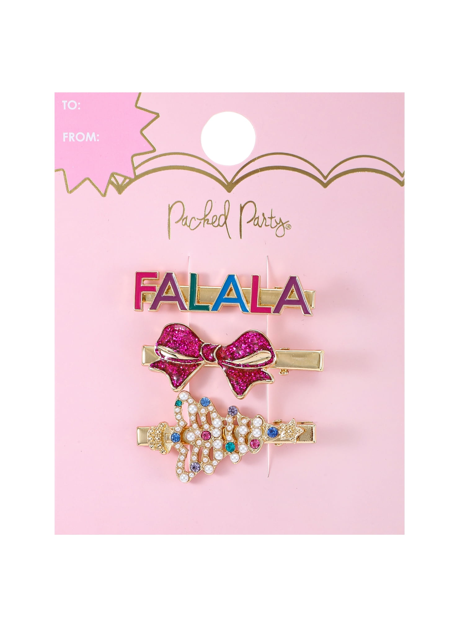 Packed Party Fa La La Hair Clips, Set of 3