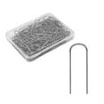 thumbnail image 2 of 100pcs High Temperature Nichrome Wire Jump Rings, U Hanger Hook, Crafts Kiln Wire for Clay Ornaments Making, 2 of 7