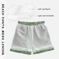 thumbnail image 3 of FORMRS Boys Swim Trunks Quick Dry Mesh Liner Boardshorts Sizes XS-XL, Retro Green Abstract, 3 of 7