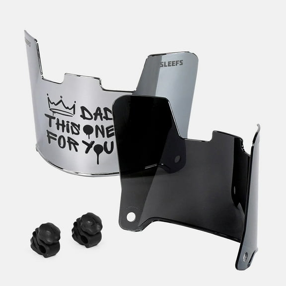 Dad This One For You Silver Moonstone Helmet Eye-Shield Visor