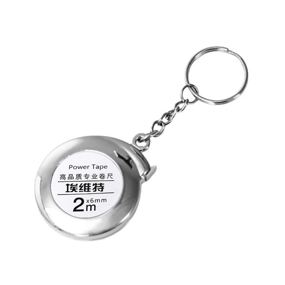 EGNMCR 2m Mini Keychain Tape Measure Mini Keychain Tape Measure 2m Steel Tape Measure Gift Tape Small Steel Tape Mini Keychain Tape Measure