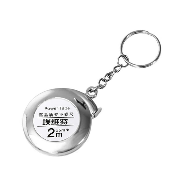 LSLJS 2m Mini Keychain Tape Measure Mini Keychain Tape Measure 2m Steel Tape Measure Gift Tape Small Steel Tape, Home Accessories